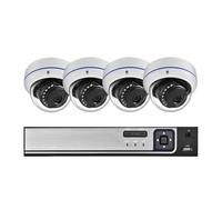 Système De Sécurité avec Caméra PoE HD 4K 8MP, 8 Canaux, 4, CCTV NVR, Surveillance Vidéo, Vision Nocturne, Extérieur, Étanche DéTection De Mouvement(1T,8CH NVR and 4Cameras)