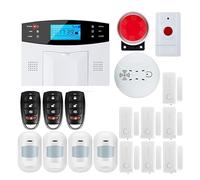 Système de sécurité Domestique, Alarme Intelligente, antenne intégrée, capteur d'écart de Porte, détecteur de Mouvement PIR, sans Fil, LCD, Carte SIM GSM, système d'alarme de sécurité Domestique, Sir