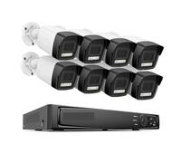 Système De Sécurité Vidéo Réseau POE 16 Canaux 4K Ultra HD 8MP H.265 NVR avec 8 Caméras IP Bullet IP67 EXIR À Vision Nocturne DéTection De Mouvement(None)