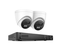 Système De Sécurité Vidéo Réseau POE 8 Canaux 4K, 8MP H.265+ NVR avec Enregistrement Audio, Caméra IP Résistante Aux Intempéries, Kit CCTV DéTection De Mouvement(4T,8CH 2PCS NVR Kit)