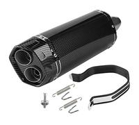 Système de silencieux de Tube de pointe de silencieux d'échappement de queue d'échappement double 36-51mm / 1.4-2in pour accessoire de moto ATV Z900 Z1000 / NINJA250 400