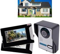 Système de sonnerie de porte filaire, écran LCD 7 pouces, vision nocturne, moniteur couleur