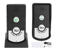 Système de Sonnette d'interphone Vocal sans Fil avec portée de Transmission de 1 000 mètres Batterie au Lithium Rechargeable de 2 000 mAh Indice d'étanchéité IP54 et Son réglable