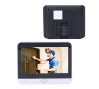 Système de Sonnette Vidéo sans Fil, Caméra de Sonnette Vidéo 2MP 1080P, avec écran de 4,3 Pouces, Détection de Mouvement PIR, Vision Nocturne, Vue à 160 Degrés, pour la sécurité