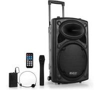 Système de sono portable 12 - USB/BT/REC/VOX + 2 Micros VHF - Ibiza Sound PORT12VHF-BT