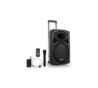 Système de sono portable 12" - USB/BT/REC/VOX + 2 Micros VHF - PORT12VHF-BT PORT12VHF-PIED-SE