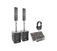 VONYX Système de Sonorisation 2.2 Complet Kit Sono DJ avec Table de Mixage Bluetooth 1500W - Un Kit Idéal pour Animer Vos Soirées