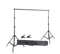 Système de soutien à la photographie, fond réglable, écran vert Chromakey, support 2X2M, Basic sans sac de sable