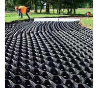 Système de stabilisation de gravier en plastique évolutif pour allée de jardin, allée de jardin, allée et zone de stationnement, taille : 1 x 1 m