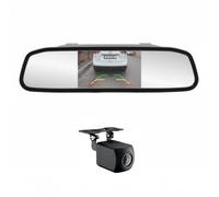 Système de stationnement sans fil PNI Escort P20 avec écran LCD intégré de 4,3 pouces dans le rétroviseur et caméra de recul avec résolution 480p et angle de vision de 110°