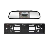 Système de stationnement sans Fil PNI Escort P25 avec écran LCD intégré de 4,3 Pouces dans Le rétroviseur et caméra de recul avec Support de Plaque d'immatriculation, résolution 480p et Angle de