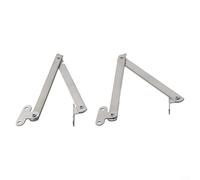Système de support de couvercle pliable 2pcs Charnières en acier inoxydable pour meubles et armoires