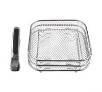 Système de support de friteuse à air fabriqué en acier inoxydable 304 prenant en charge la cuisson à plusieurs niveaux et une gestion efficace du flux d'air