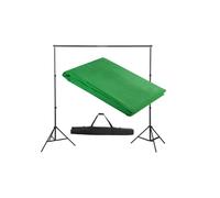 vidaXL Support de Toile de Fond Studio 300 x 300 cm Vert