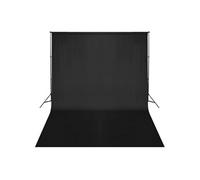 Système de support de toile de fond 500 x 300 cm Noir
