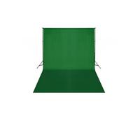 vidaXL Support de toile de fond Studio photo 500 x 300 cm Vert