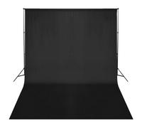 vidaXL Système de support de toile de fond 500 x 300 cm Noir