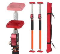 Système de support réglable 3ème main, capacité de 120 kg par paire, tiges de support en acier durable pour crics d'armoire, barres de chargement et cloison sèche - Extensible de 60 à 100 cm, lot de 2
