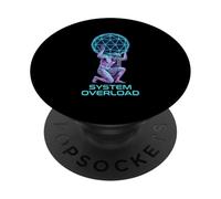 Système de Surcharge Atlas Tech Globe Cyber Grid Vaporwave PopSockets PopGrip Adhésif