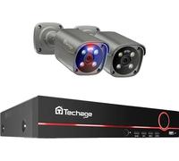 Système de surveillance, 4K Ultra HD, audio bidirectionnel, 8CH NVR 2PCS caméra, 1T HDD intégré