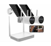 Système de surveillance connecté DSC-500.nvr 2K avec 2 caméras solaires VisorTech