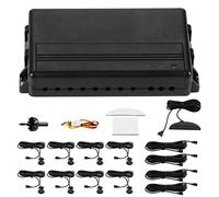 Système de surveillance de détecteur de stationnement LED avec de recul pour voiture avec 8 capteurs haute sensibilité pour la sécurité universelle du véhicule - Écran LED