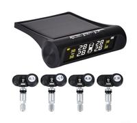 Système de surveillance de la pression des pneus sans fil TPMS avec 4 capteurs intégrés, affichage numérique et alertes pour l'état des pneus