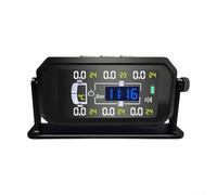 Système de surveillance de la pression des pneus TPMS pour caravane, camion, remorque, pare-fenêtre, grand écran , grand écran de détection de pression des pneus de voiture, capteur de 6 roues