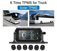 Système De Surveillance De La Pression Tpms Pour Voiture Et Camion,Étanche,Avec 6 Capteurs Externes,Accessoires Auto,Sans Fil,Solaire
