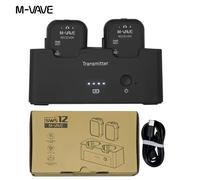 Système de surveillance des écouteurs sans fil M-VAVE WP-12, 2.4GHz, 1T2R, avec Ultra latence, lecture 24H, boîtier de chargement 1800mAh WP-12