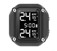 Système de surveillance numérique TPMS de la pression des pneus de moto, écran LCD avec 2 capteurs, étanche IP68, sans fil
