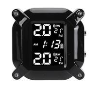 Système de Surveillance TPMS de la Pression des Pneus de Moto sans Fil, écran LCD, étanche à la Poussière, Modèle M5, avec Batterie 500 MAh, pour Alarme de Température des Pneus