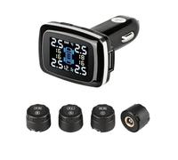 Système De Surveillance TPMS La Pression Des Pneus Voiture, Capteurs Allume-cigare, Port USB, Systèmes D'alarme Sécurité Automatique DéTection PréCise(External sensor)