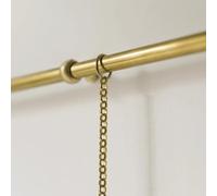Système de Suspension pour cimaise en Laiton - Rail de galerie d'art réglable avec chaînes dorées pour l'affichage de Photos et d'œuvres d'art, Disponible en Longueurs de 50 à 220 cm, parfai