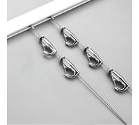 Système de suspension réglable noir - 200-300 cm - Câble en acier pour décoration d'intérieur, salon de dessin et musée - Comprend un rail de 2,6 m, un câble de 3 m et 3 crochets