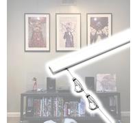 Système de suspension réglable pour photos - Rail artistique de 300 cm avec crochets robustes et kit de fil photo pour œuvres d'art, miroirs ronds et dessins - Facile à installer