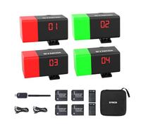 Système de Tally Lights SYNCO 4, Léger - Portée sans Fil 1000 m - Technologie 2.4G Lora pour Studios et Directs - Compatible vMix - 32 Indicateurs Bi-Couleur