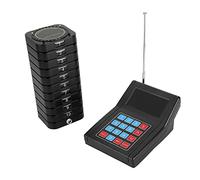 Système de Téléavertisseur de Restaurant, Système D'appel de File D'attente Fil pour Service Client avec 10 Sonneries de Réception Clignotantes Vibrantes ou Station (Réglementation européenne