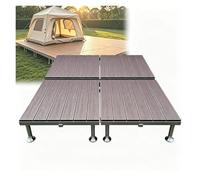 Système de Terrasse Modulaire Encastrable, Plateformes WPC Préfabriquées | Kit de Terrasse Flottante en Bois Composite avec Support Réglable, pour Patio, Jardin et Événements(200cm/78.7in)