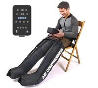 Système de thérapie par compression d'air pour la récupération des jambes, masseur de compression des jambes rechargeable, bottes de récupération dynamique des jambes pour une récupération rapide et
