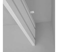 Système de tringle à rideaux double rangée robuste et silencieux, fixé au plafond, avec coffre occultant pour porte coulissante et baie vitrée (230 cm / 7,5 pi), cantonnière blanche (rail no