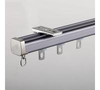 Système de tringle à rideaux en aluminium robuste - Montage silencieux au plafond et au mur - Séparateur de pièce simple - Solution élégante de décoration d'intérieur facile à installer