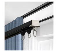 Système de tringle à rideaux invisible au plafond - Kit complet de rail coulissant, alliage d'aluminium pour séparation de pièces, idéal pour chambre d'enfant, bureau, appartement. Solutions