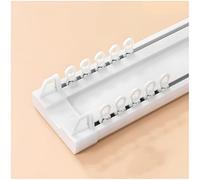 Système de tringle à rideaux, rail de plafond pour séparation de pièce - Rail mural de 2,1 m pour salle de bain, salon, chambre et rangement de vêtements - Polyvalent, durable et facile à in