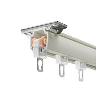 Système de tringle à rideaux, tringle réglable de 80 cm - Système de tringle de plafond en aluminium durable, rails à rideaux blancs faciles à installer pour salon, chambre, séparation de pi