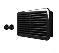Système de ventilation à double ventilateur 24 V pour véhicules récréatifs et véhicules d'extérieur offrant un échange d'air constant et une construction matérielle (noir)