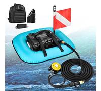 Système de ventilation pour plongée sous-marine, bouteille de plongée, système de respiration sous-marine portable 70 min, dispositif respiratoire pour la plongée et la pêche récréatives Blue-2Battery