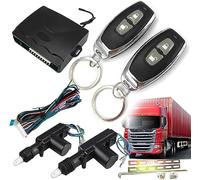 Système de verrouillage central d'alimentation 24 V CC, système d'entrée sans clé pour camion à 2 portes, kit de verrouillage de porte de rechange automobile avec verrouillage, déverrouillage