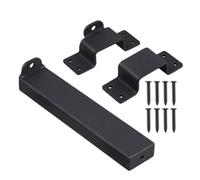 Système de verrouillage de clôture - fente de cadenas, support de fer | Connecteur de porte en bois solide, des intempéries et solution de verrouillage anti-rust