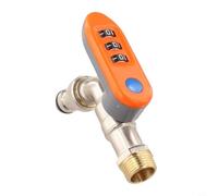 Système de verrouillage de robinet de jardin pour camping-car, caravane, sécurité de l'eau et contrôle d'accès en laiton avec mot de passe